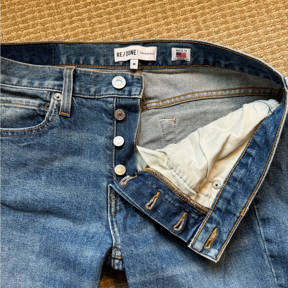 RE/DONE #REDONE LOW RISE SKINNY JEAN SIZE 30
